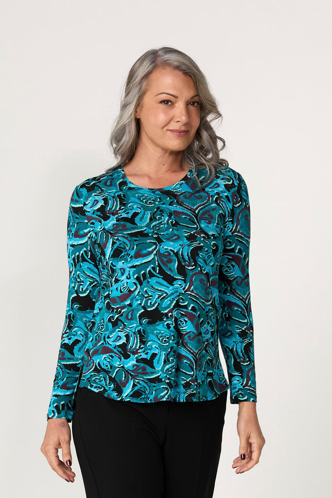 Bocelli Print Long Sleeve Top