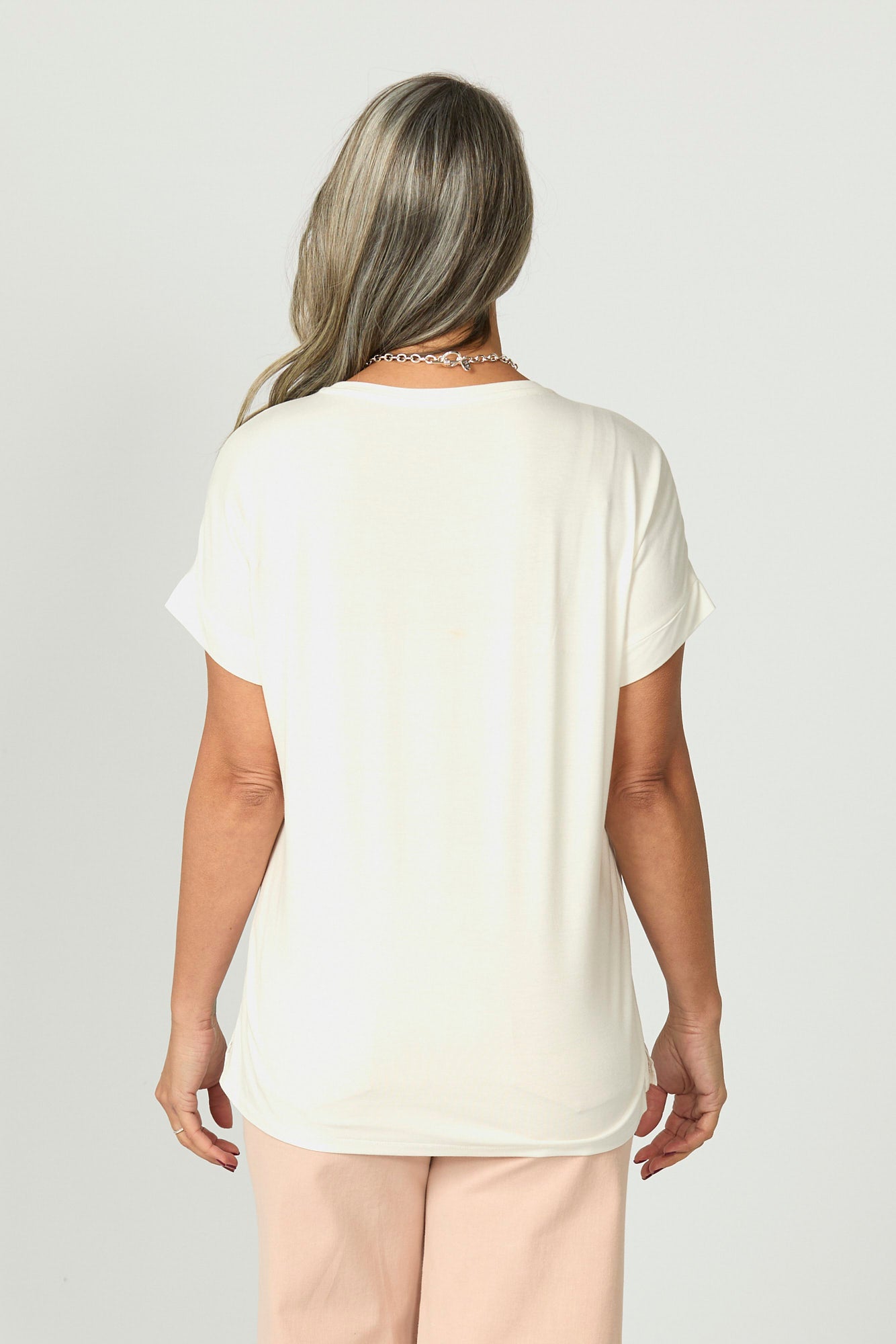 Esta Print Front S/s Top