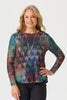 Serpent Pleat Back Long Sleeve Top