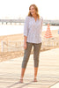 Mondello Stripe 3/4 Slv Shirt