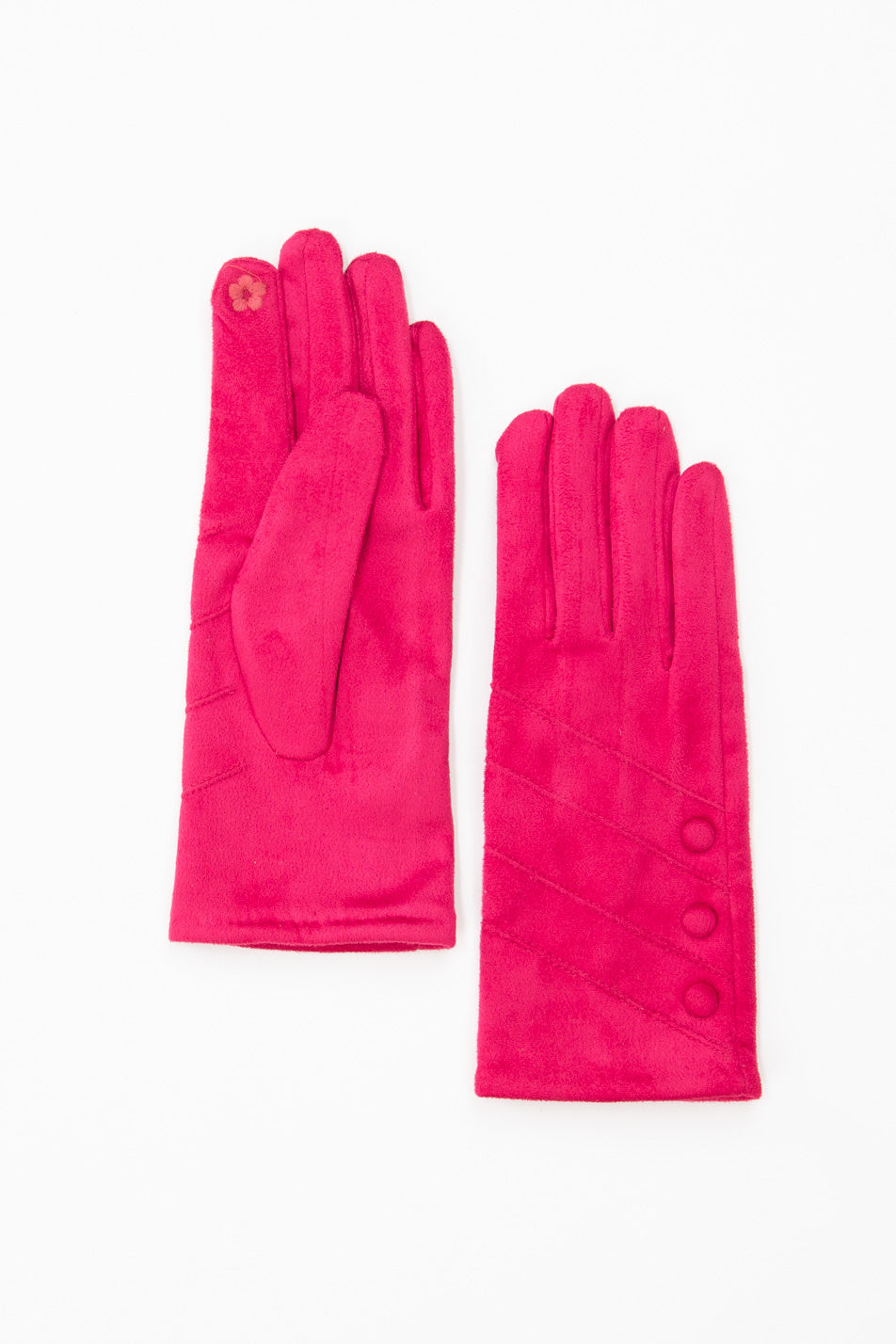 ELLA BUTTON TRIM GLOVES