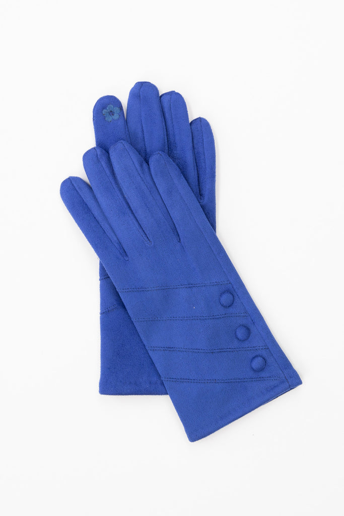 ELLA BUTTON TRIM GLOVES