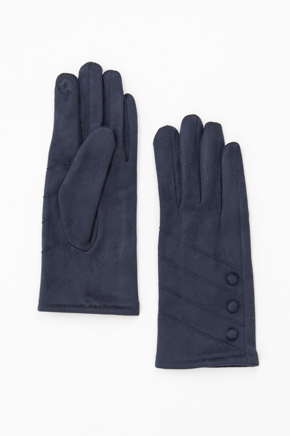 ELLA BUTTON TRIM GLOVES