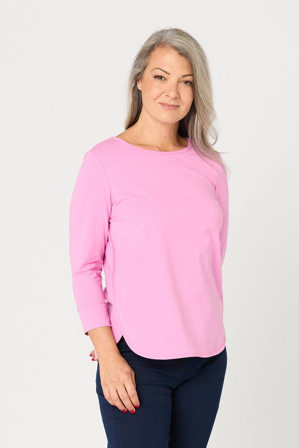 ETERNITY MODAL/COTTON 3/4 SLV TOP