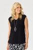 HUSH NADIA V NECK SLEEVELESS TOP