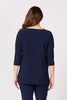 HUSH 3/4 SLV SQUARE NECK TOP