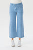 Darcy 7/8 Zip Wide Leg Jean