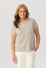 Pebble Stripe S/slv Tee