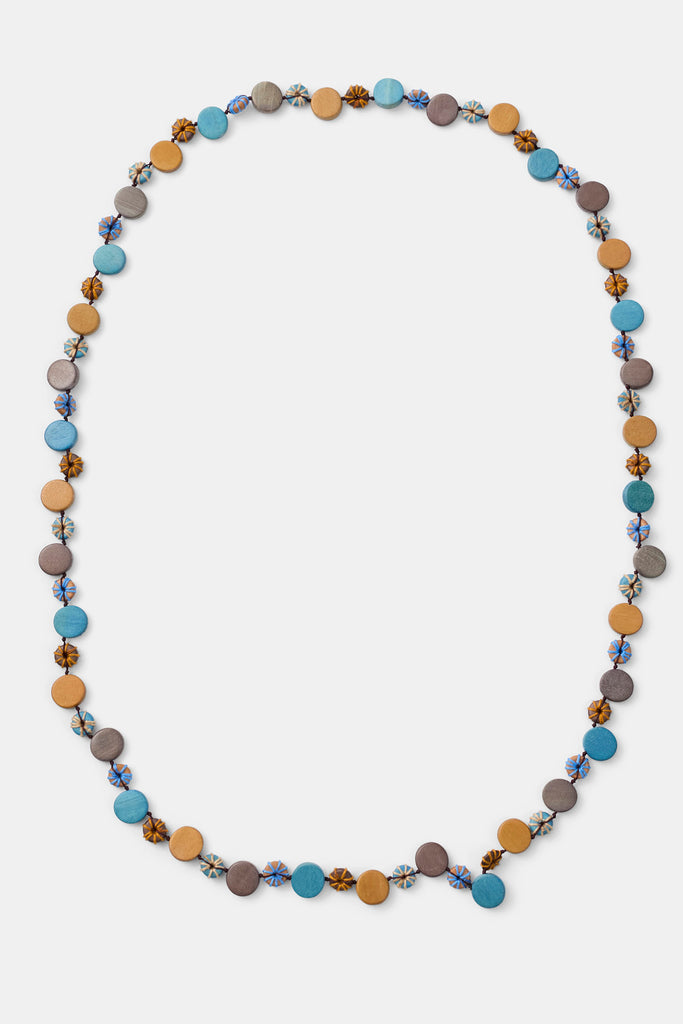 Nissa Wooden Long Necklace