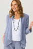 Lumina 3/4 Slv Waterfall Cardi