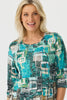 Ruby 3/4 Sleeve Burn Out Top