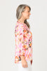 SUNSET FLORAL 3/4 SLV BLOUSE