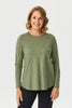 Hedrena Pleat Back Long Sleeve Top
