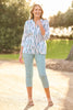 COMO 3/4 SLV OPEN NECK SHIRT