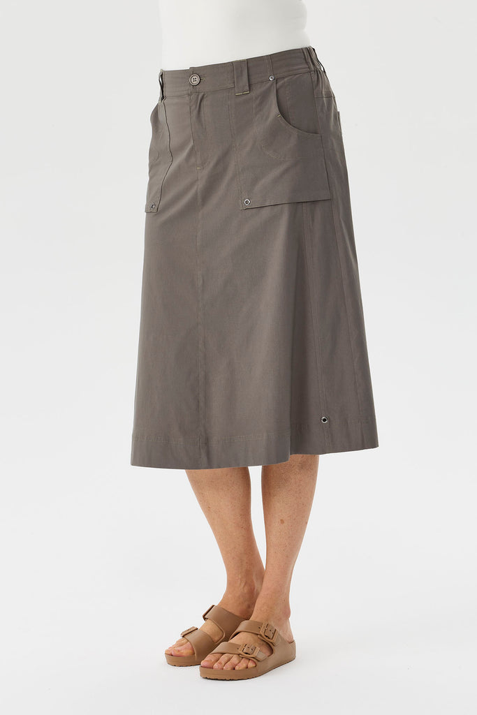 Vibe Stretch Long A-line Skirt