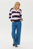 Harris Long Sleeve Stripe Polo Sweater