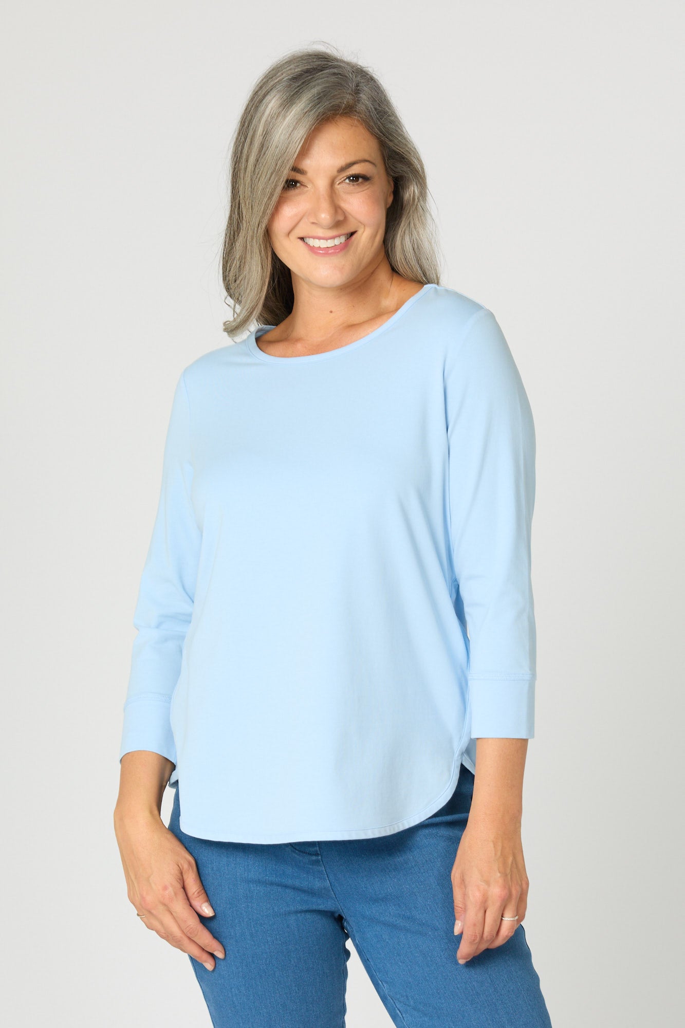 ETERNITY MODAL/COTTON 3/4 SLV TOP