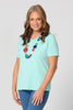EVERYDAY RIBBON TRIM S/SLV TEE