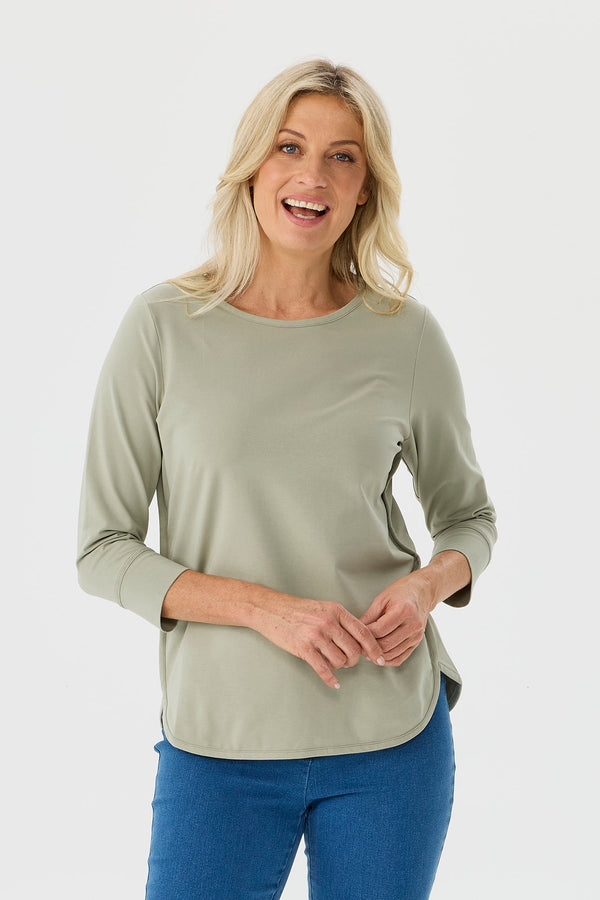 Eternity Modal/cotton 3/4 Sleeve Top