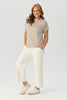 Pebble Stripe S/slv Tee