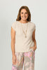 Rose Textured Knit Shell Top