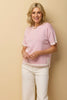 Otis Contrast Trim Short Sleeve Knit Top