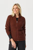 Possum Honeycomb Zip Up Cardigan