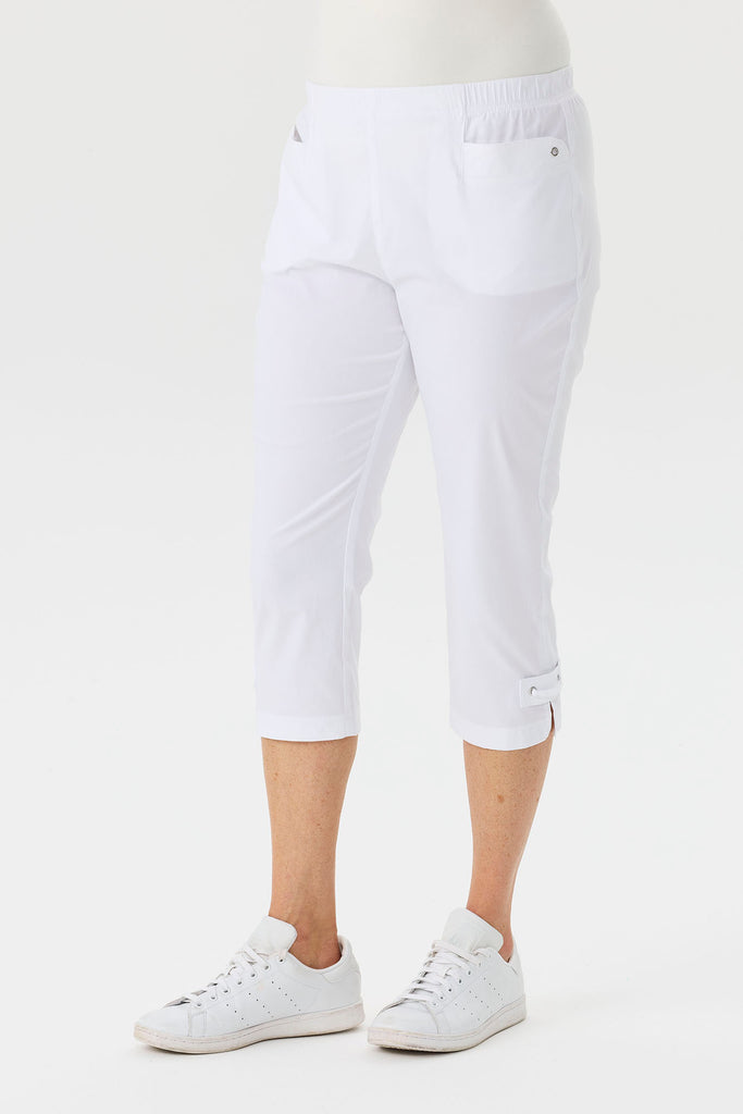 Vibe Stretch Eyelet Crop Pant