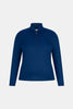 HEDRENA ZIP POLO LONG SLEEVE TOP