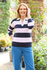 Harris Long Sleeve Stripe Polo Sweater