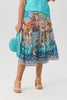 Coast Shirred Waist Print Skirt