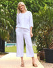 Cologne Crop Button Detail Pant