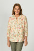 Bianca Collarless 3/4 Slv Shirt