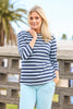 PAIGE STRIPE 3/4 SLEEVE TOP