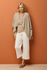 Darcy 7/8 Zip Wide Leg Jean