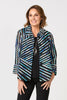 RAVEN RIBBON MESH BUTTON UP JACKET