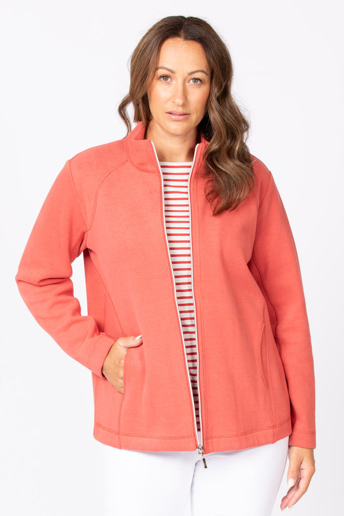 HAVEN FRENCH RIB ZIP UP JACKET