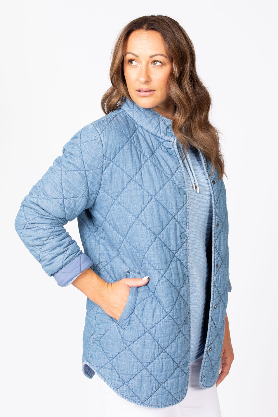 TRUE BLUE QUILTED JACKET