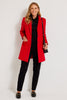 ZARINA MID LENGTH REVERE COAT