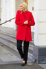 ZARINA MID LENGTH REVERE COAT