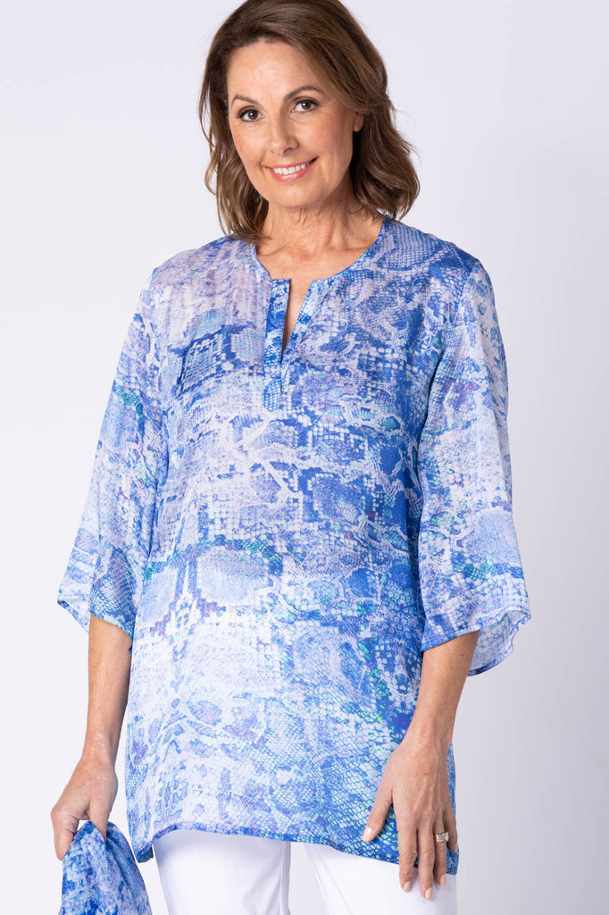 MONZA SILK TUNIC TOP