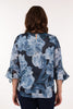 BLUE ROSES FLOUNCE TOP