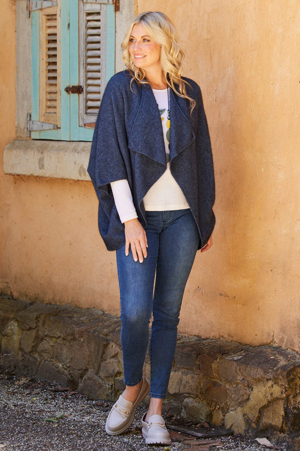 Possum Moss Stitch Longline Wrap