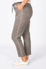 EZRA EMBELLISHED TIE FRONT PANT