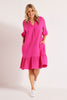 BUBBLE FRILL HEM DRESS