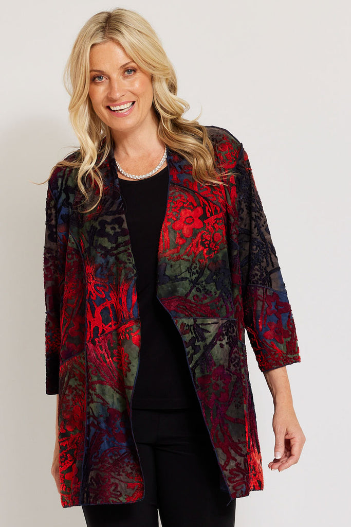 WATTS BURNOUT SPLICED CARDIGAN