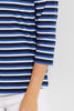 JAUNT 3/4 SLV STRIPE TOP