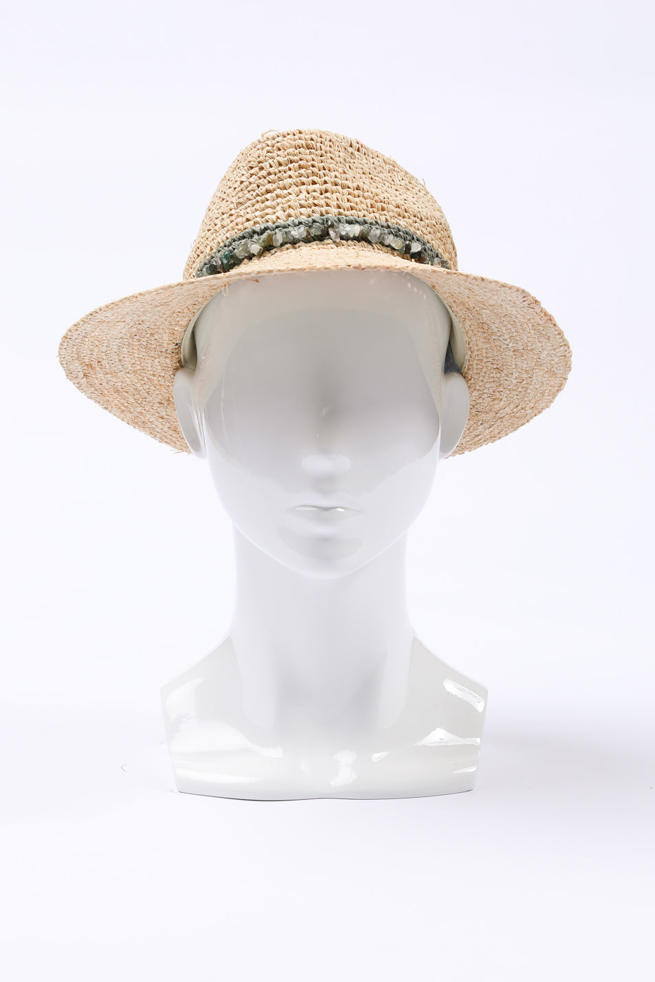 CHRISTINE RAFFIA FEDORA HAT