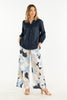 ABSTRACT FLORAL PRINT PALAZZO PANT