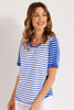 RIVA CONTRAST STRIPE S/S TOP